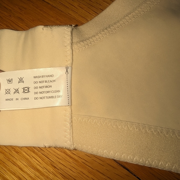 42C Nude Floral Jacquard Women's Minimizer Bra Full Coverage Non Padded Wirefree - Picture 12 of 13